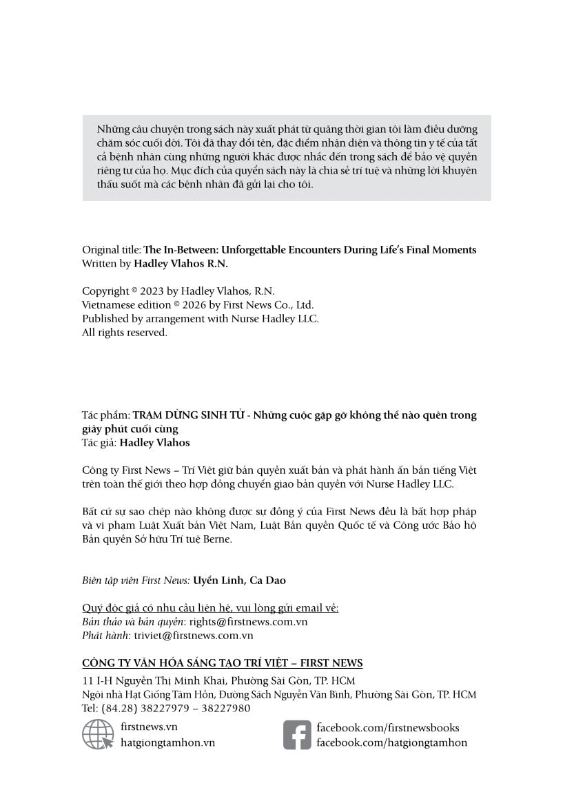 Trạm Dừng Sinh Tử - 
Hadley Vlahos