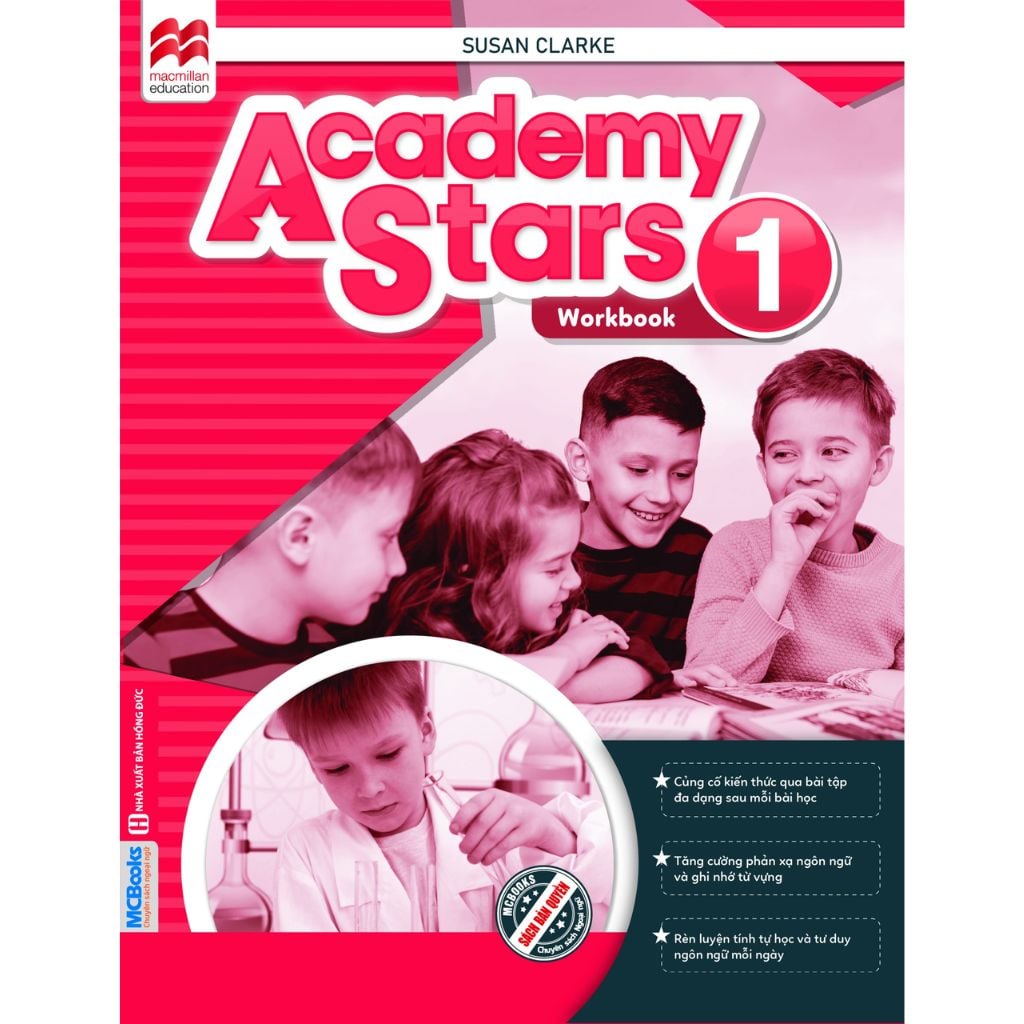 Combo 6 Quyển Sách Bài tập Academy Stars  Workbook ( Từ Tập 1 - Tập 6 )