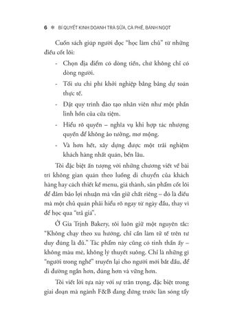  Bí Quyết Kinh Doanh Trà Sữa - Cà Phê - Bánh Ngọt - Dung Lợi 