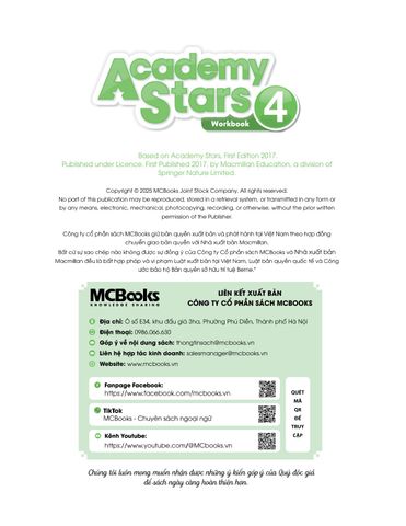  Academy Stars  Workbook 4 -  
Nick Coates 