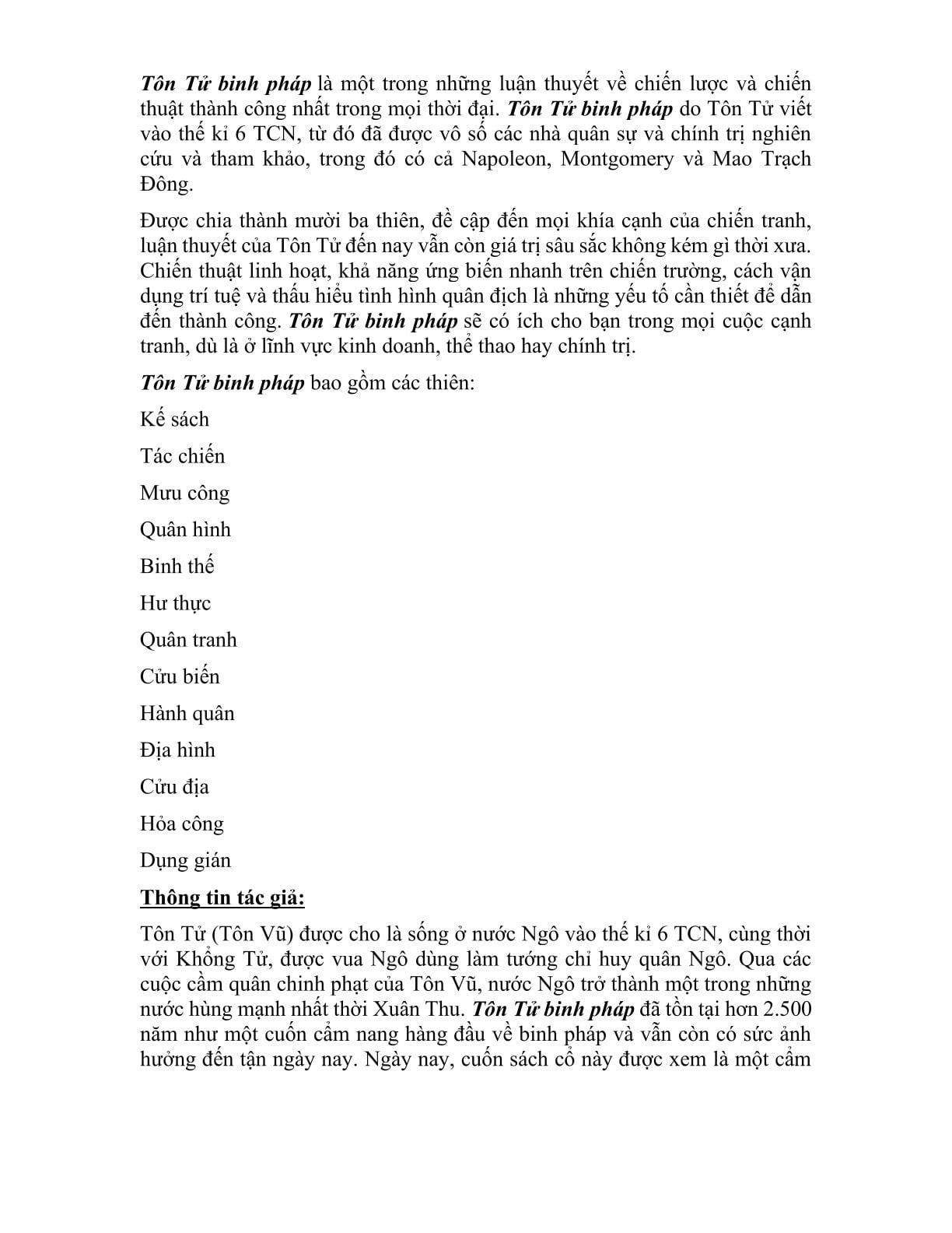 Tôn Tử Binh Pháp - Tôn Tử (Đông A) (Tái Bản 2026)