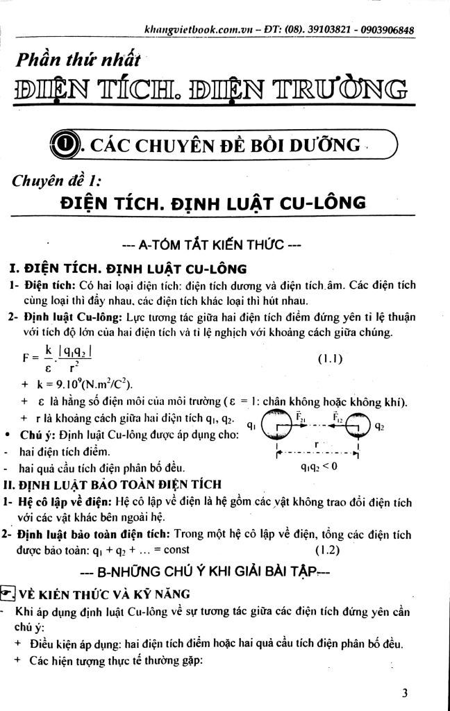 Sách Công Phá Đề Thi Học Sinh Giỏi Lý 11 - Tập 1 - Nguyễn Phú Đồng