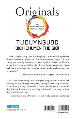  Combo 4 Quyển (GIVE and TAKE - Cho & Nhận + Dám Nghĩ Lại - Think Again + Biến Tiềm Năng Thành Tài Năng + Tư Duy Ngược Dịch Chuyển Thế Giới - Originals) - Adam Grant 