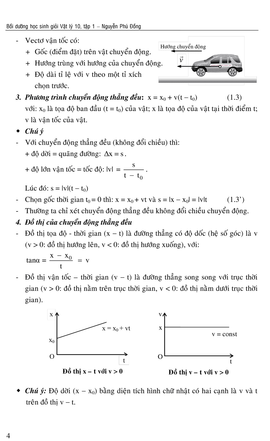 Bồi Dưỡng Học Sinh Giỏi Vật Lí 10 Tập 1 - Nguyễn Phú Đồng