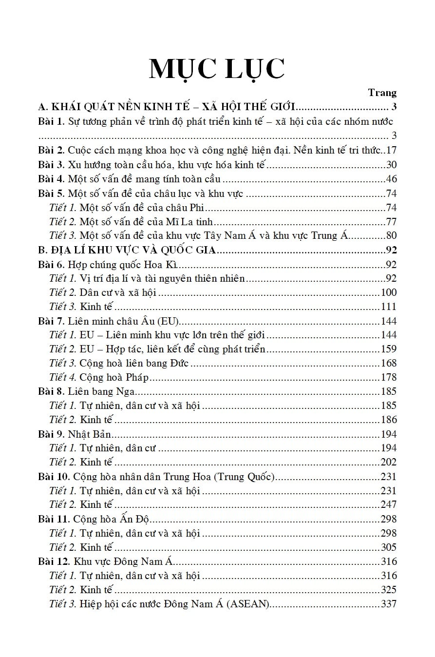 Bồi Dưỡng Học Sinh Giỏi Địa Lí 11  -  Phạm Văn Đông