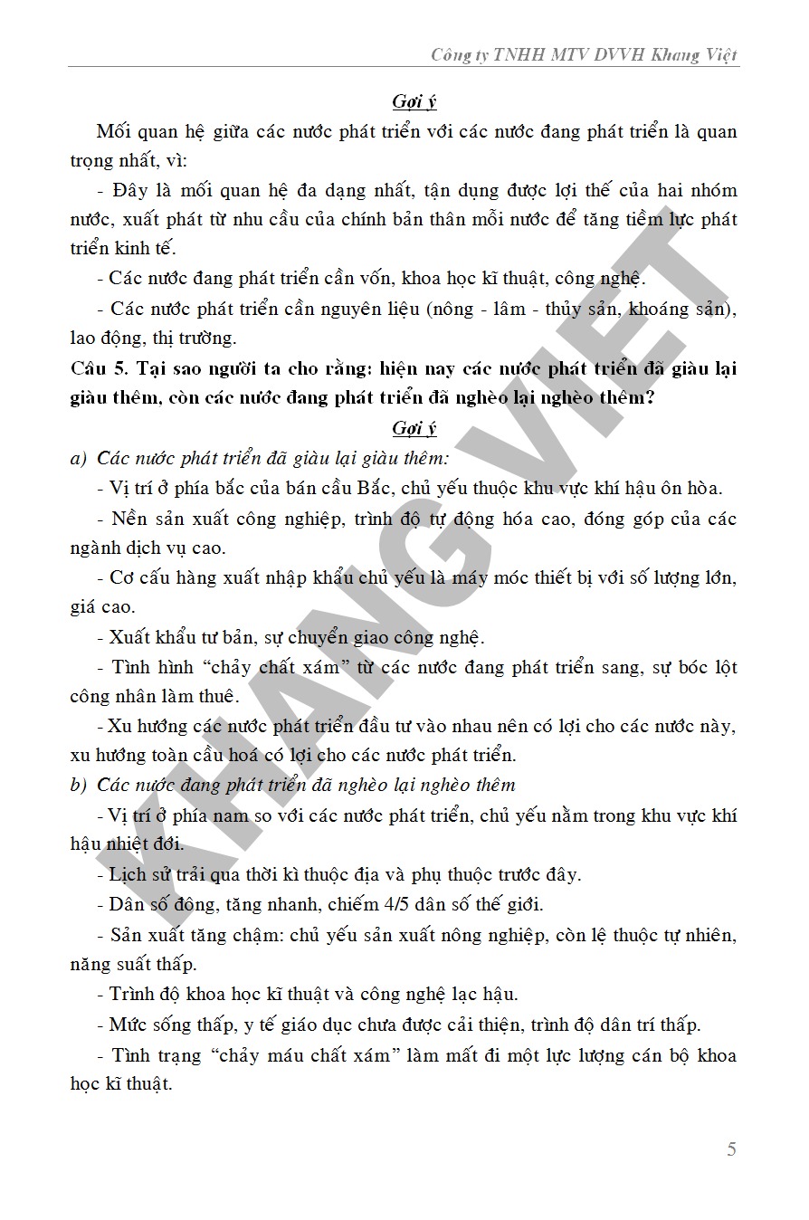 Bồi Dưỡng Học Sinh Giỏi Địa Lí 11  -  Phạm Văn Đông