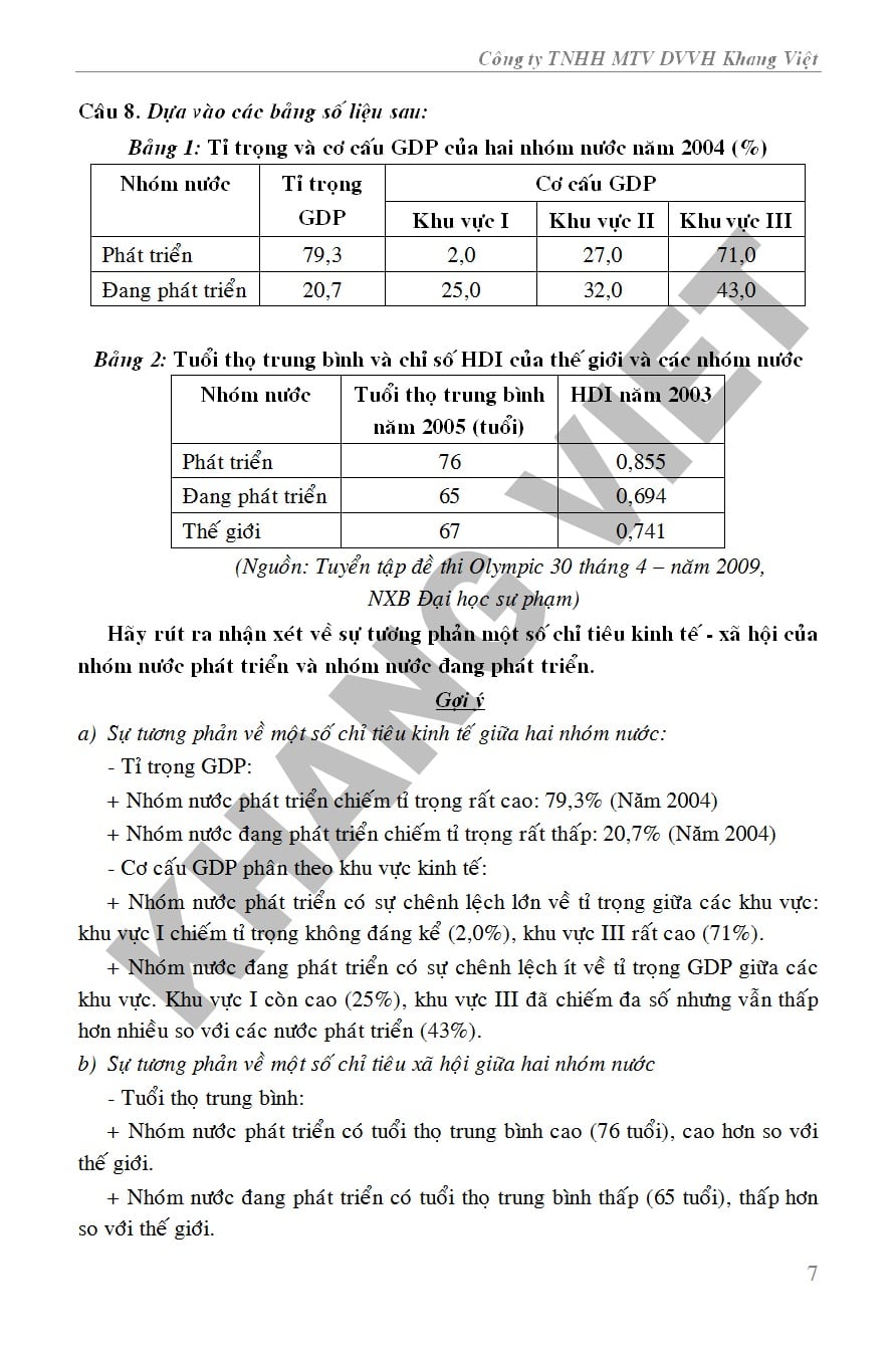 Bồi Dưỡng Học Sinh Giỏi Địa Lí 11  -  Phạm Văn Đông