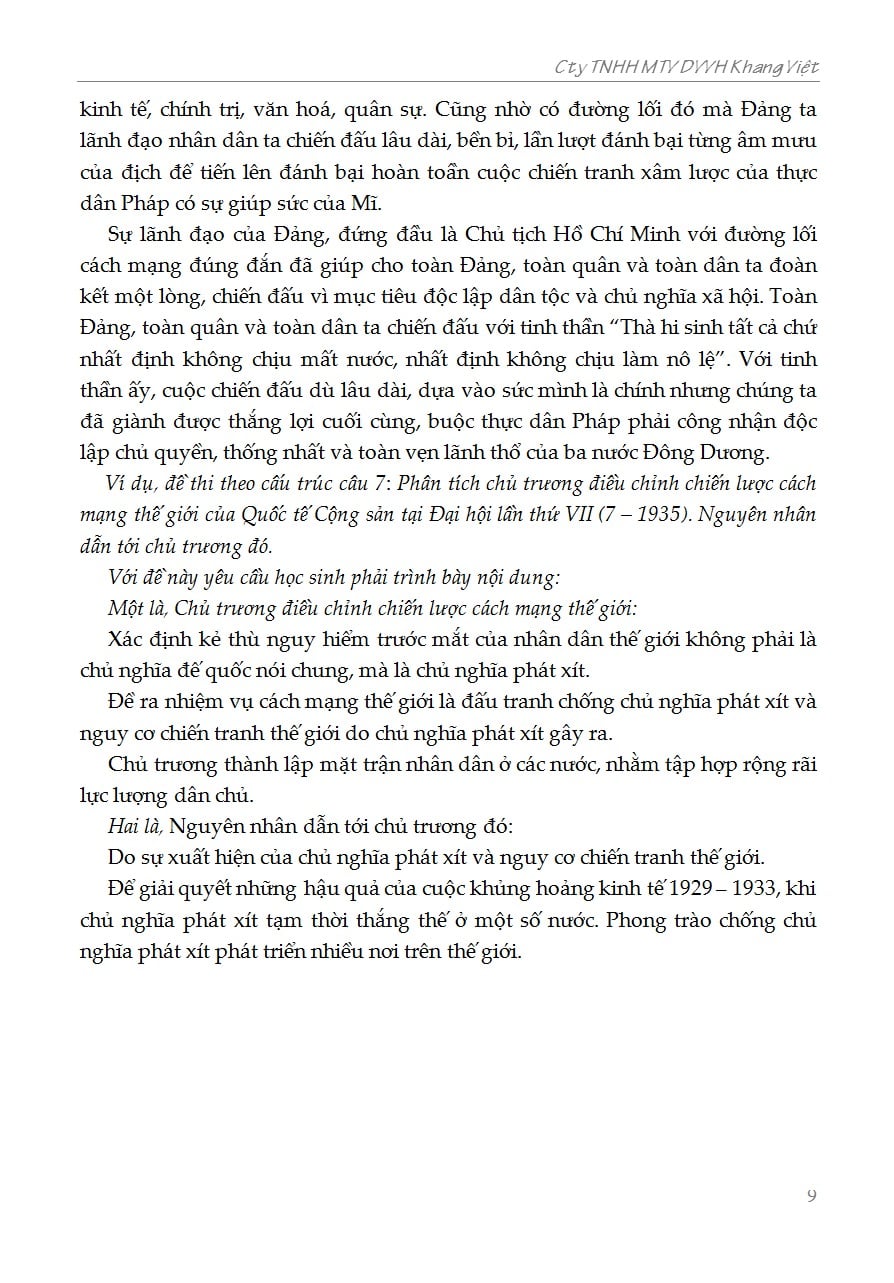 Bồi Dưỡng Học Sinh Giỏi Lịch Sử 12 - ThS. Trương Ngọc Thơi