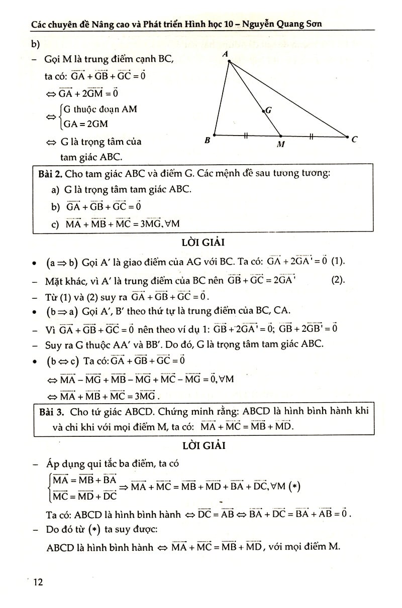 Các Chuyên Đề Nâng Cao Và Phát Triển Hình Học 10 - Nguyễn Quang Sơn