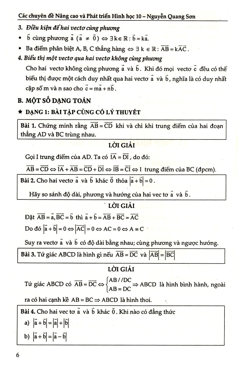 Các Chuyên Đề Nâng Cao Và Phát Triển Hình Học 10 - Nguyễn Quang Sơn