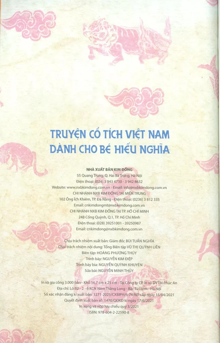 Truyện Cổ Tích Việt Nam Dành Cho Bé Hiếu Nghĩa - Nhiều Tác Giả