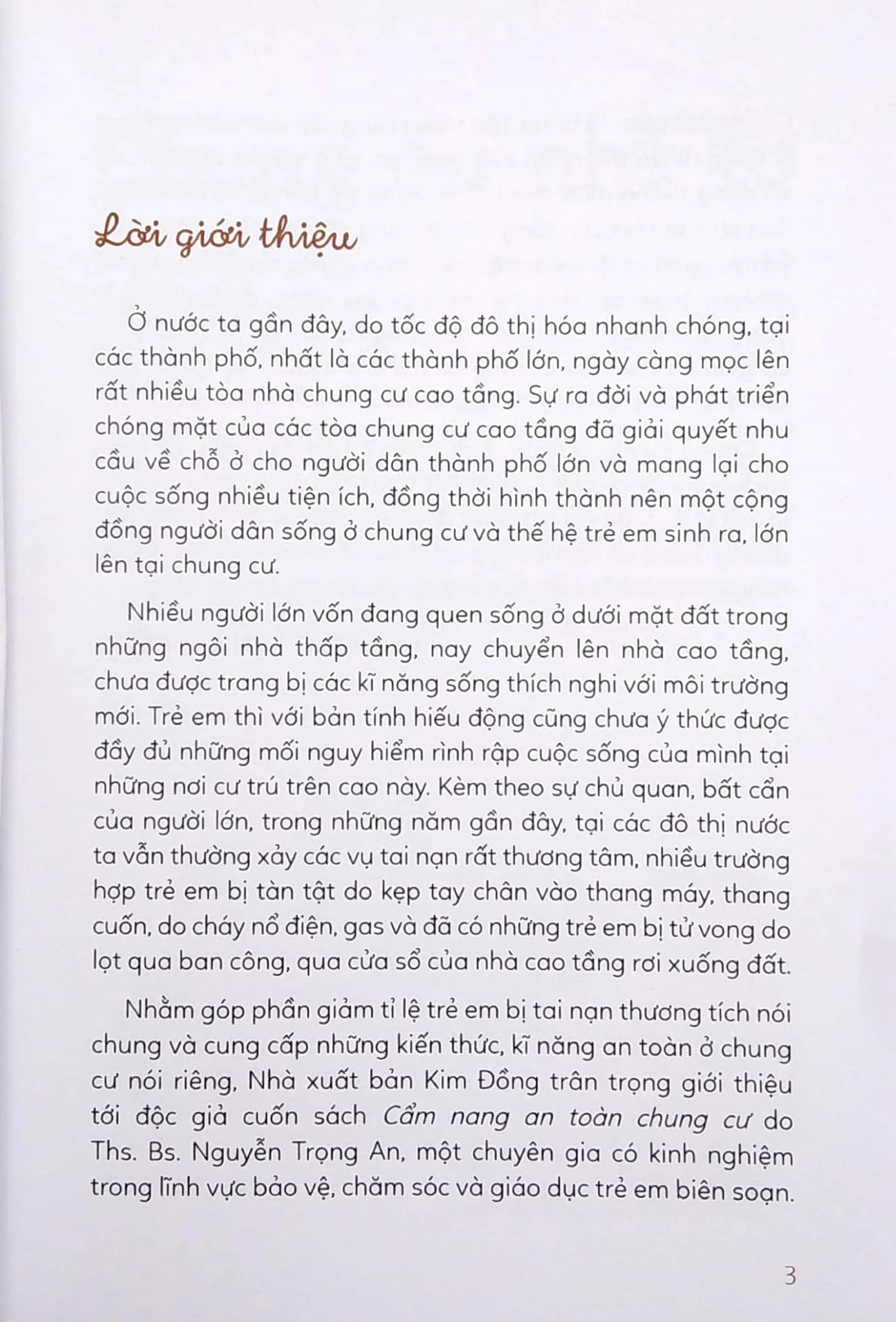 15 Bí Kíp Giúp Tớ An Toàn - Cẩm Nang An Toàn Chung Cư - Ths. Bs. Nguyễn Trọng An