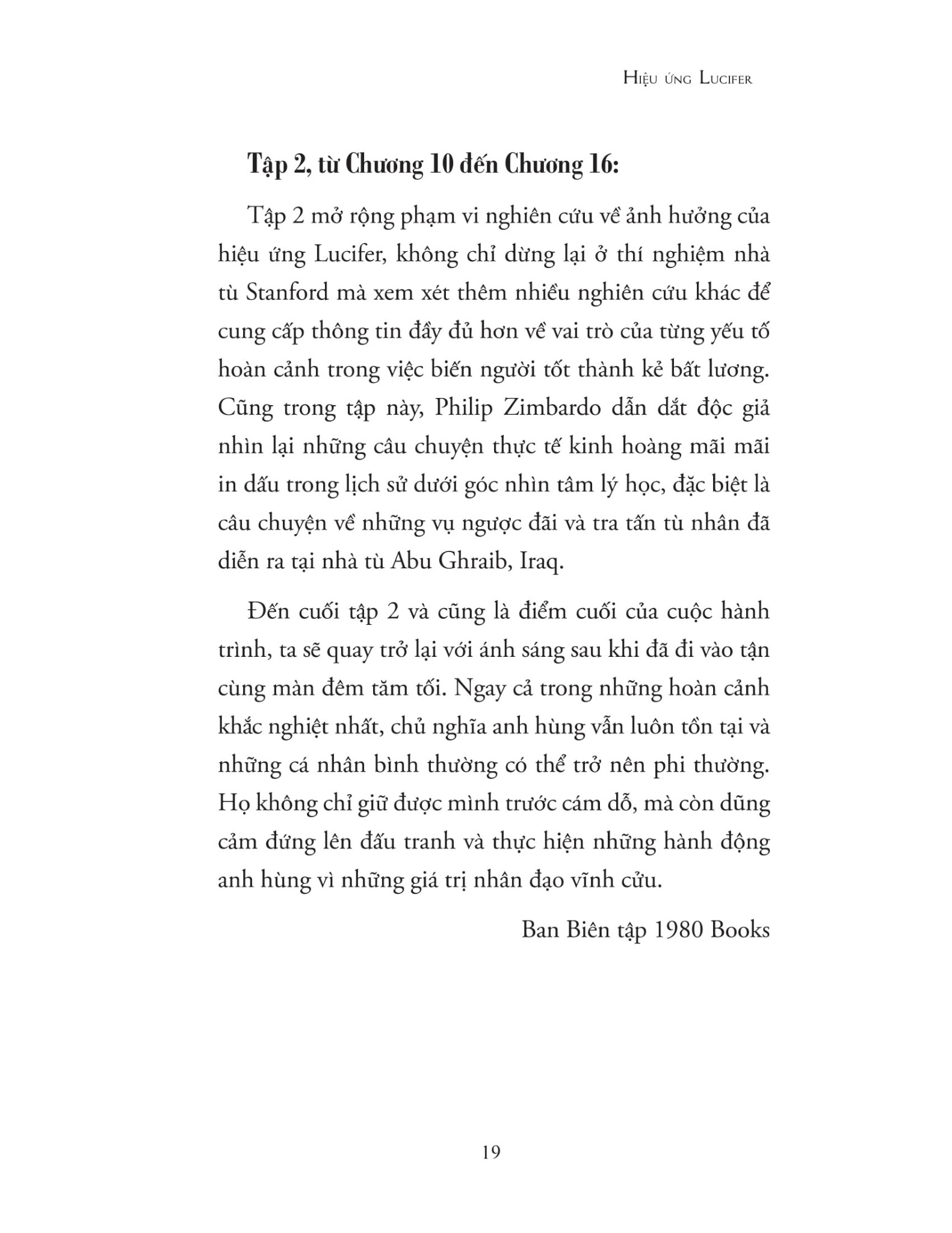 Hiệu Ứng Lucifer - Tập 1 - Philip Zimbardo