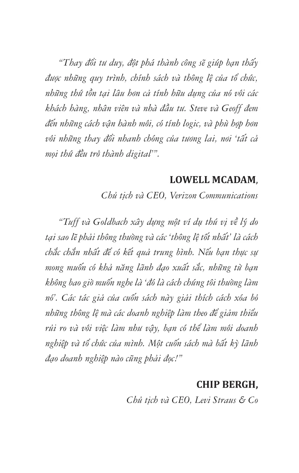 Thay Đổi Tư Duy Đột Phá Thành Công - Geoff Tuff, Steven Goldbach