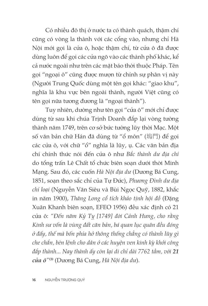 Triệu Dấu Chân Qua Những Cửa Ô - Nguyễn Trương Quý