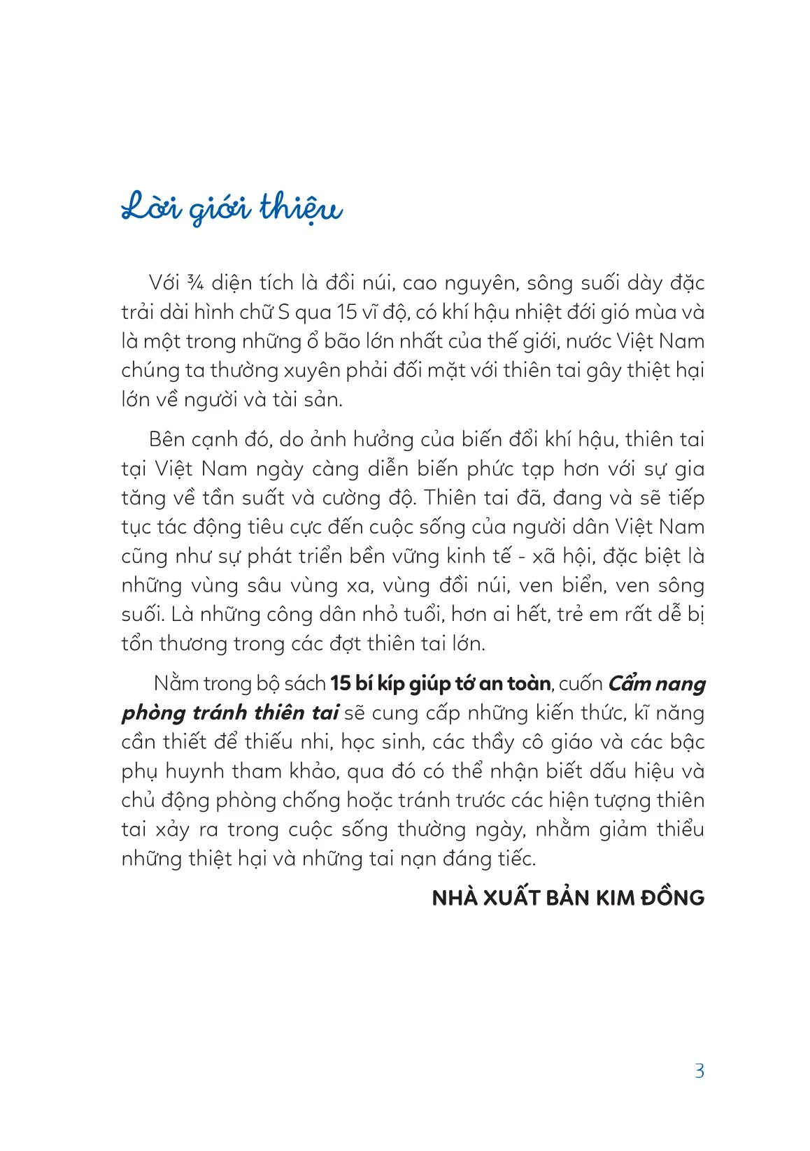 15 Bí Kíp Giúp Tớ An Toàn - Cẩm Nang Phòng Tránh Thiên Tai - Nguyễn Thị Thanh Thủy