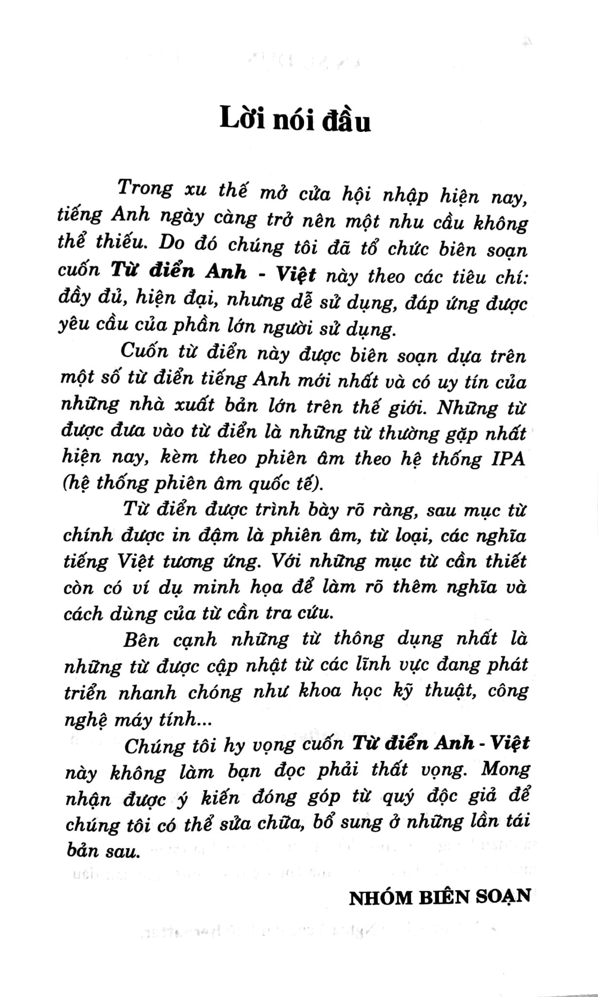 Từ Điển Anh-Việt - 75000 Mục Từ Và Định Nghĩa - Mạnh Tường, Minh Tân