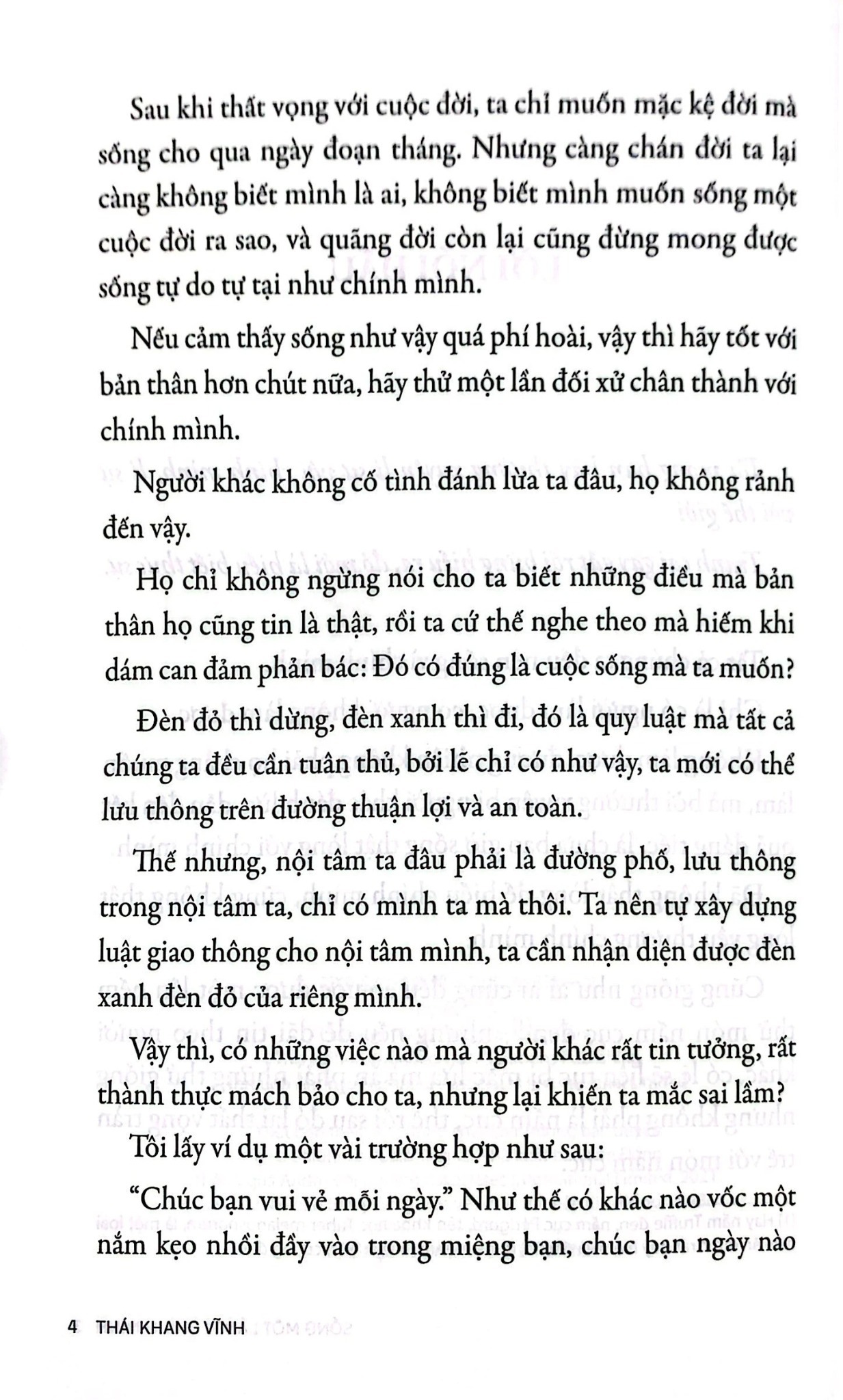 Cảm Xúc Không Phải Đặc Quyền - Sống Một Lần Vì Chính Mình - Thái Khang Vĩnh