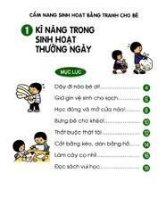Combo 4 Cuốn Cẩm Nang Sinh Hoạt Bằng Tranh Cho Bé ( Kĩ Năng Trong Sinh Hoạt Thường Ngày + Kĩ Năng Khi Ăn Uống + Kĩ Năng Đi Ra Ngoài + Kĩ Năng Giao Tiếp )
