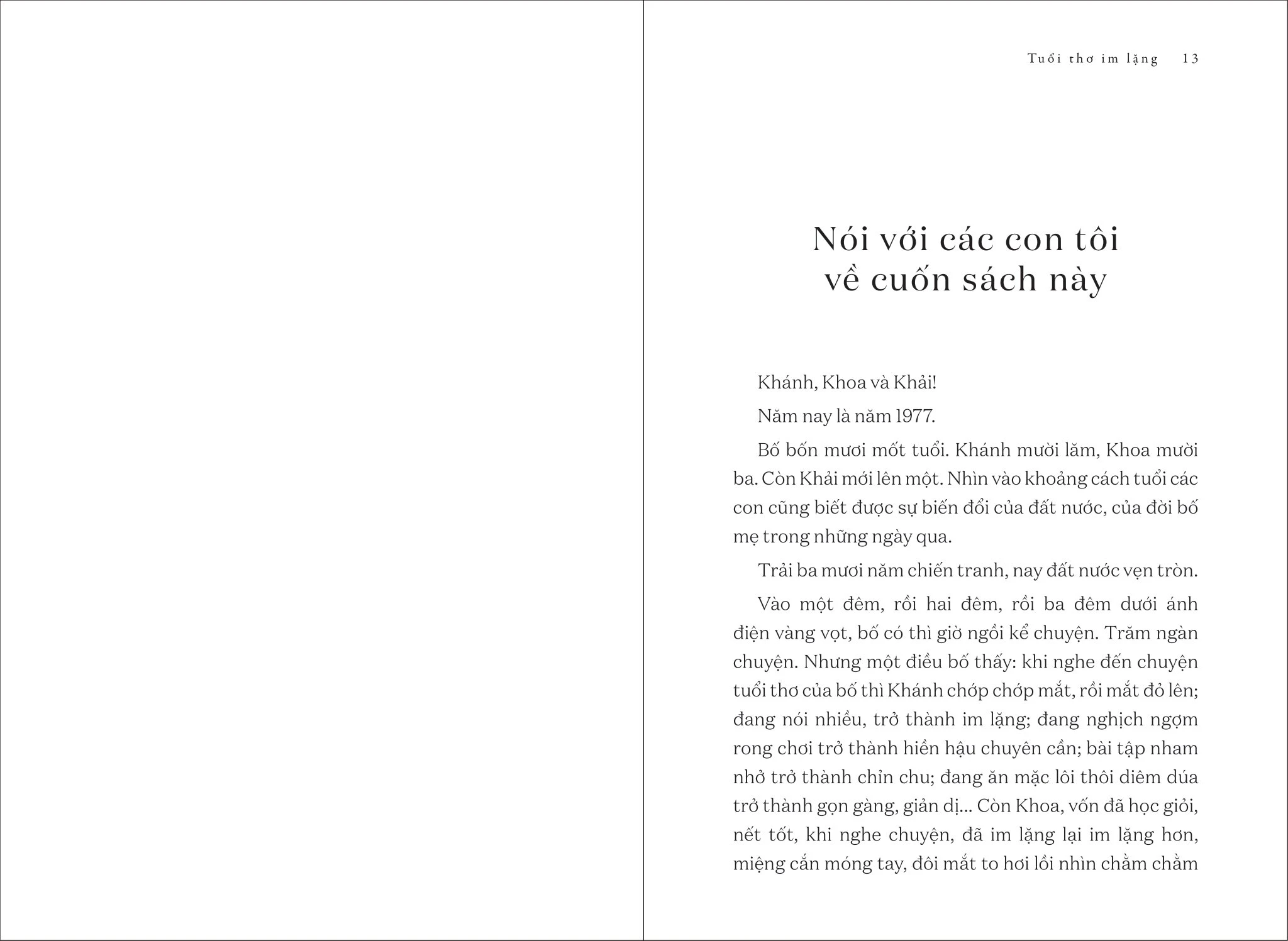 Tuổi Thơ Im Lặng - Duy Khán