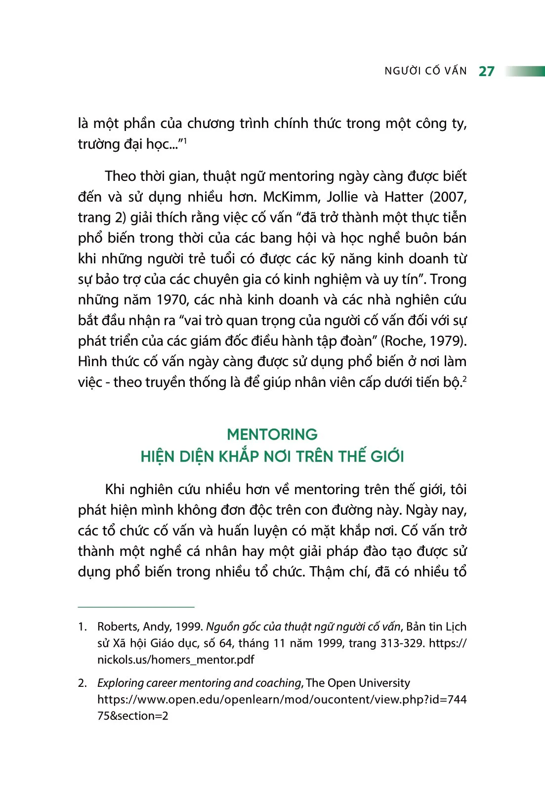 Người Cố Vấn - Mentoring - Lê Thị Thanh Lâm