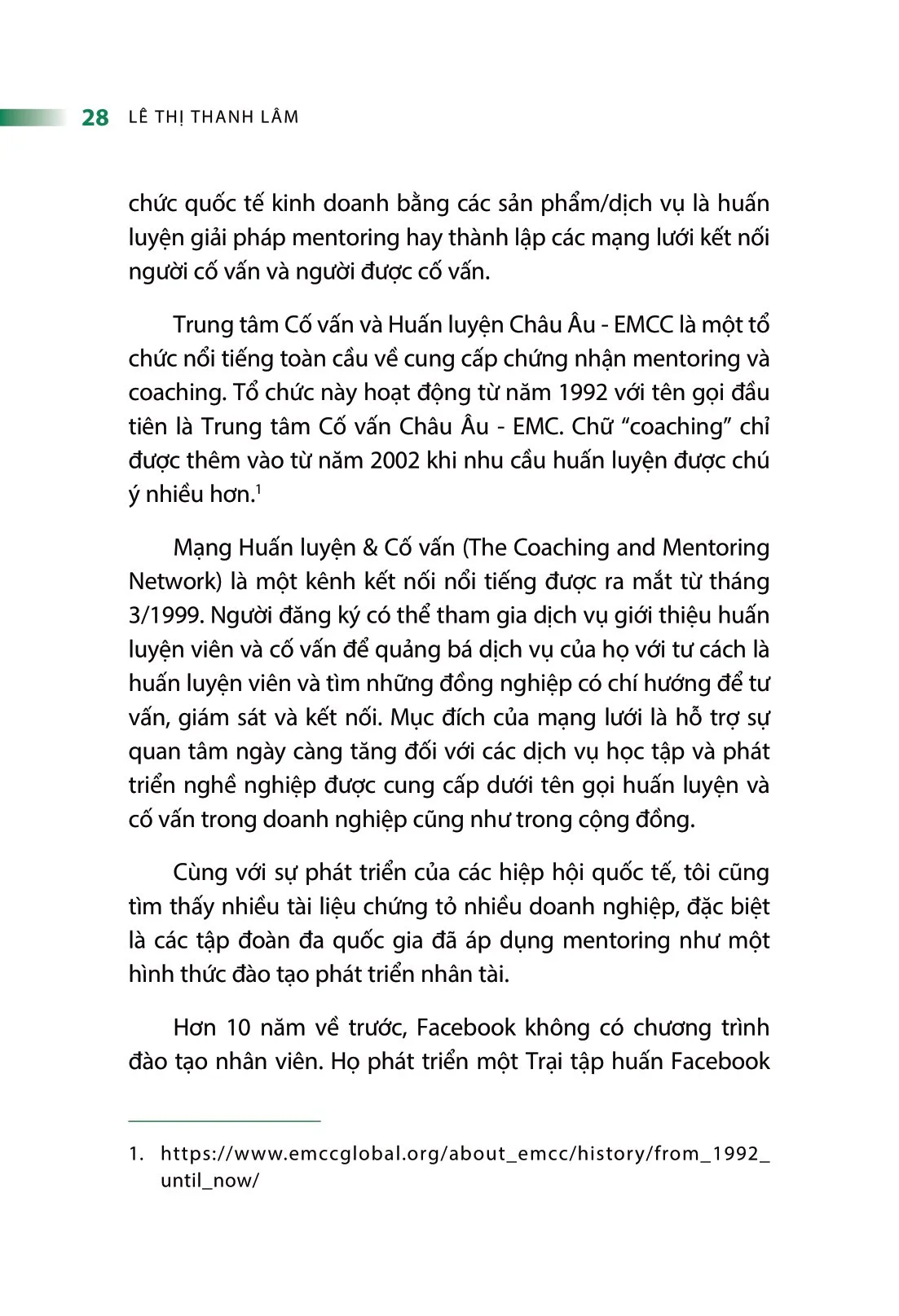 Người Cố Vấn - Mentoring - Lê Thị Thanh Lâm