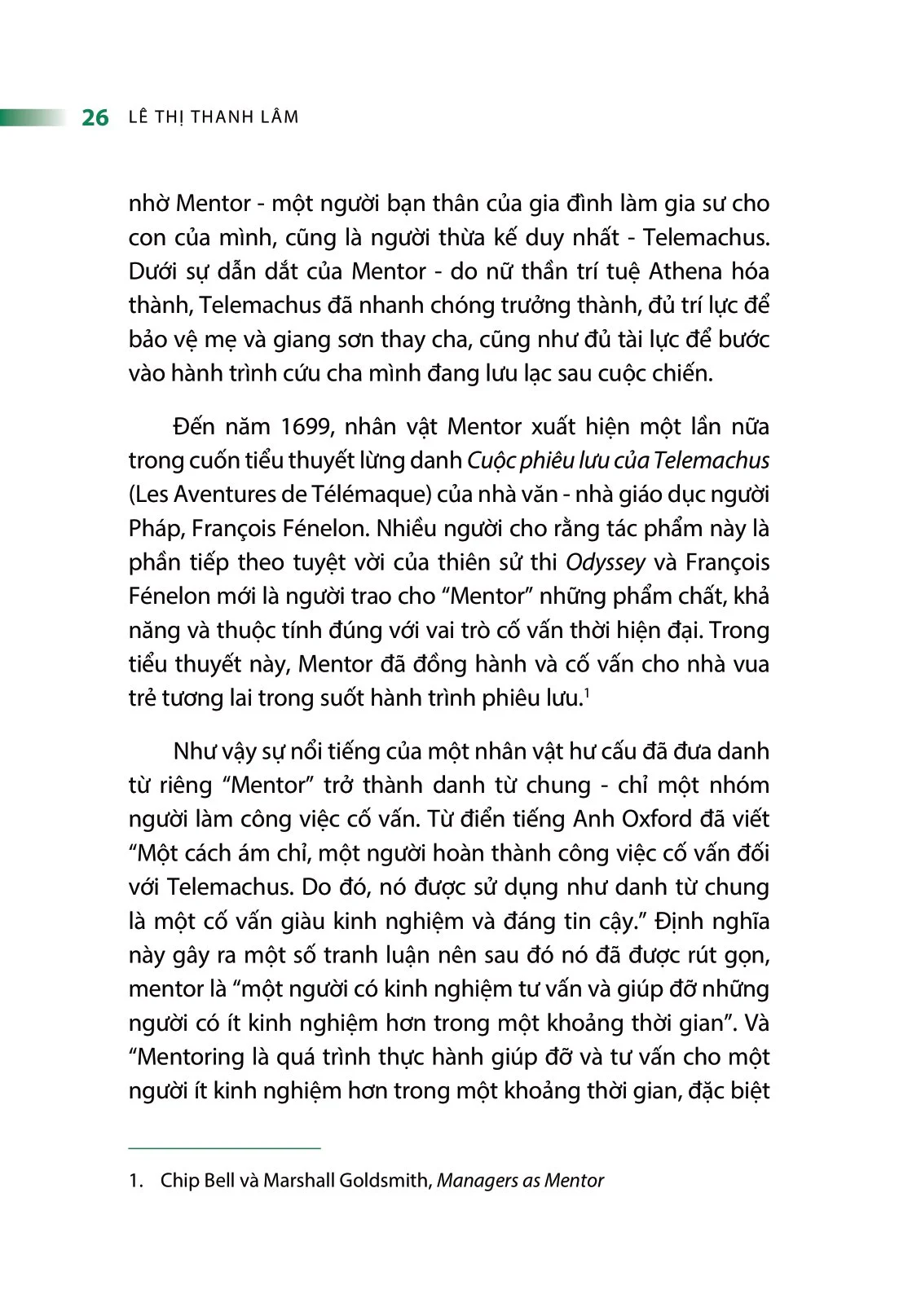 Người Cố Vấn - Mentoring - Lê Thị Thanh Lâm