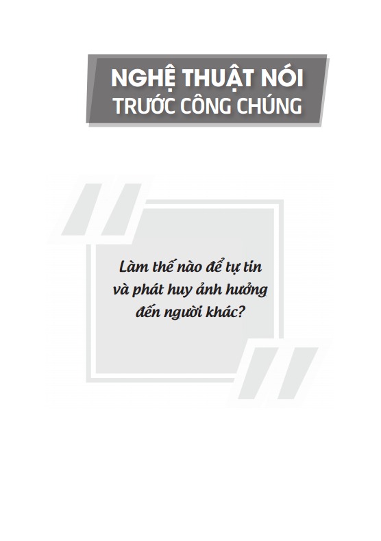 Nghệ Thuật Nói Trước Công Chúng - Dale Carnegie