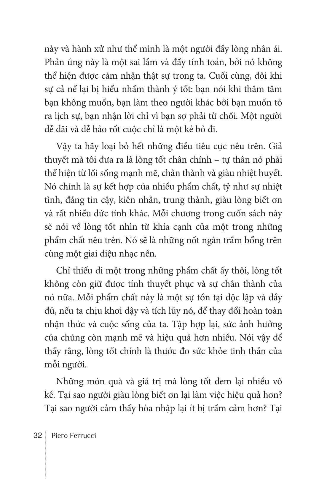 Giá Trị Của Sự Tử Tế - Piero Ferrucci