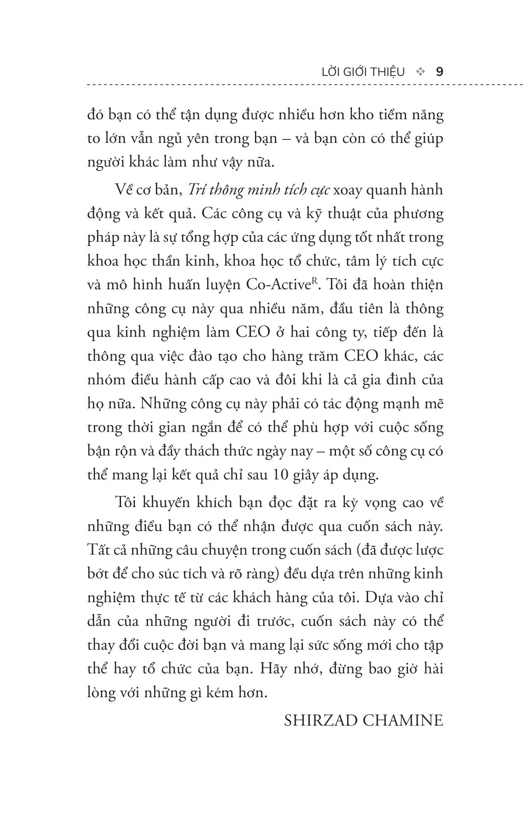 Trí Thông Minh Tích Cực - Shirzad Chamine