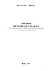 Giáo Trình Chủ Nghĩa Xã Hội Khoa Học (Dành Cho Bậc Đại Học Hệ Không Chuyên Lý Luận Chính Trị) - Bộ GD&DT
