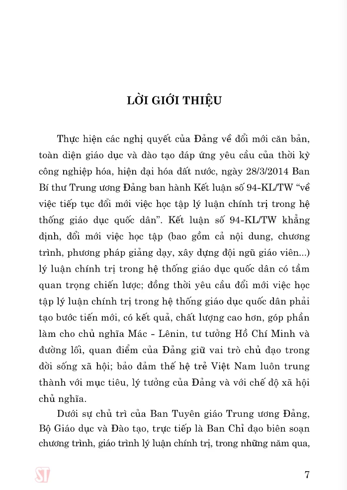 Giáo Trình Kinh Tế Chính Trị Mác – Lenin (Dành Cho Bậc Đại Học Hệ Không Chuyên Lý Luận Chính Trị) - Bộ GD&DT