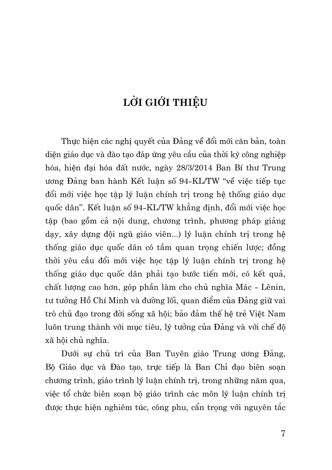 Giáo Trình Triết Học Mác – Lênin (Dành Cho Bậc Đại Học Hệ Không Chuyên Lý Luận Chính Trị) (Tái Bản Có Sử Chữa, Bổ Sung) - Bộ GD&DT
