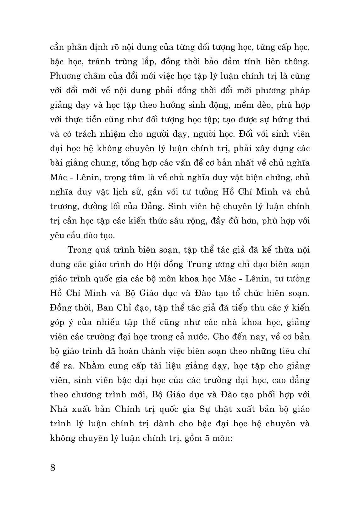 Giáo Trình Triết Học Mác – Lênin (Dành Cho Bậc Đại Học Hệ Không Chuyên Lý Luận Chính Trị) (Tái Bản Có Sử Chữa, Bổ Sung) - Bộ GD&DT