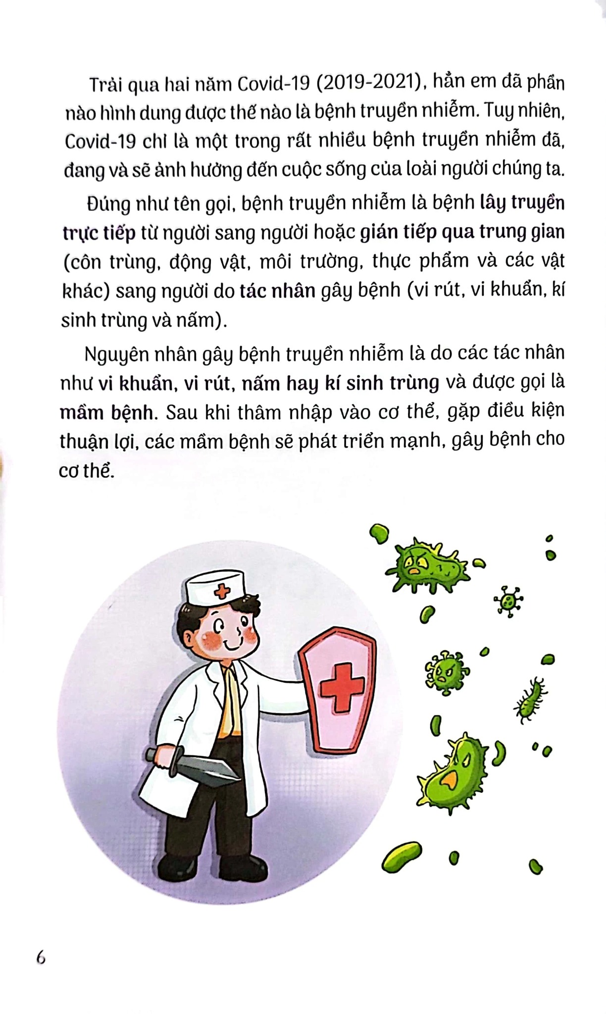 15 Bí Kíp Giúp Tớ An Toàn - Cẩm Nang Phòng Tránh Bệnh Truyền Nhiễm - Nguyễn Thị Thanh Thủy