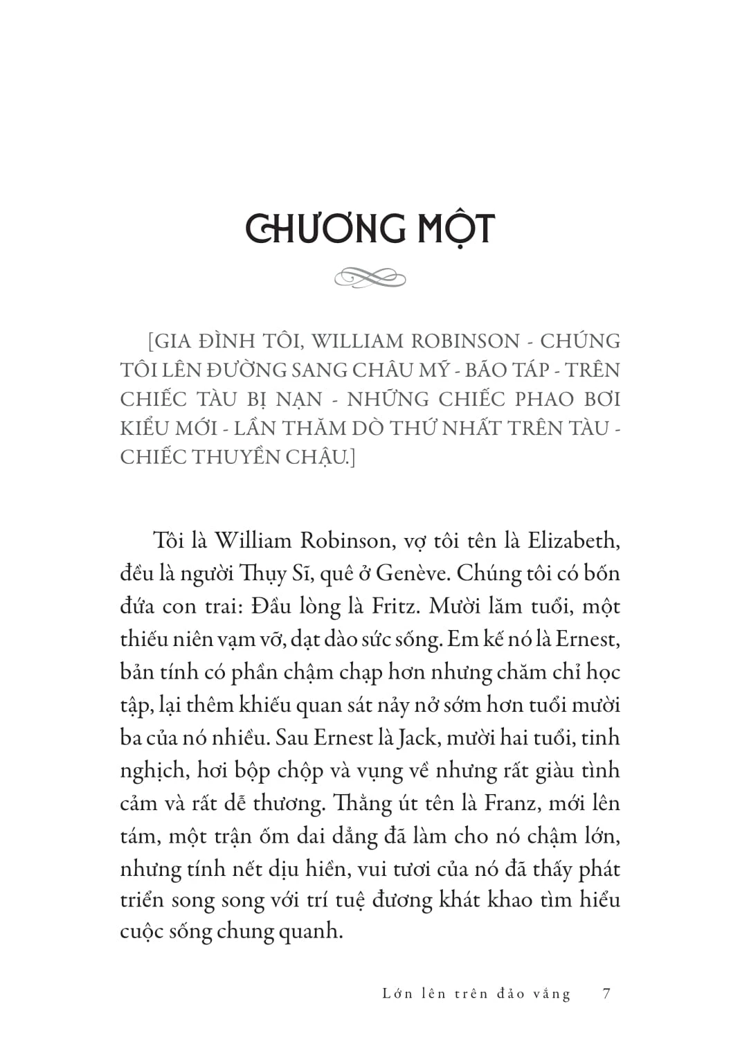 Văn Học Thụy Sỹ - Lớn Lên Trên Đảo Vắng - Johann Wyss