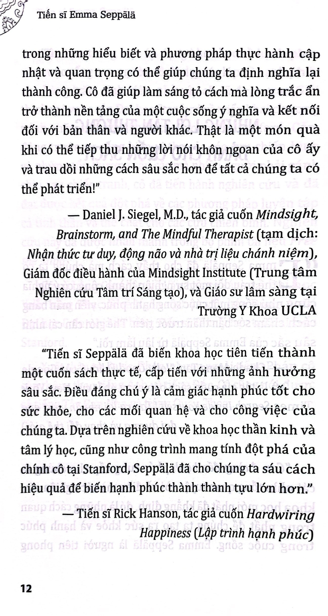 Con Đường Đến Hạnh Phúc - Cách Áp Dụng Khoa Học Về Hạnh Phúc Để Đưa Đến Thành Công - TS Emma Seppälä