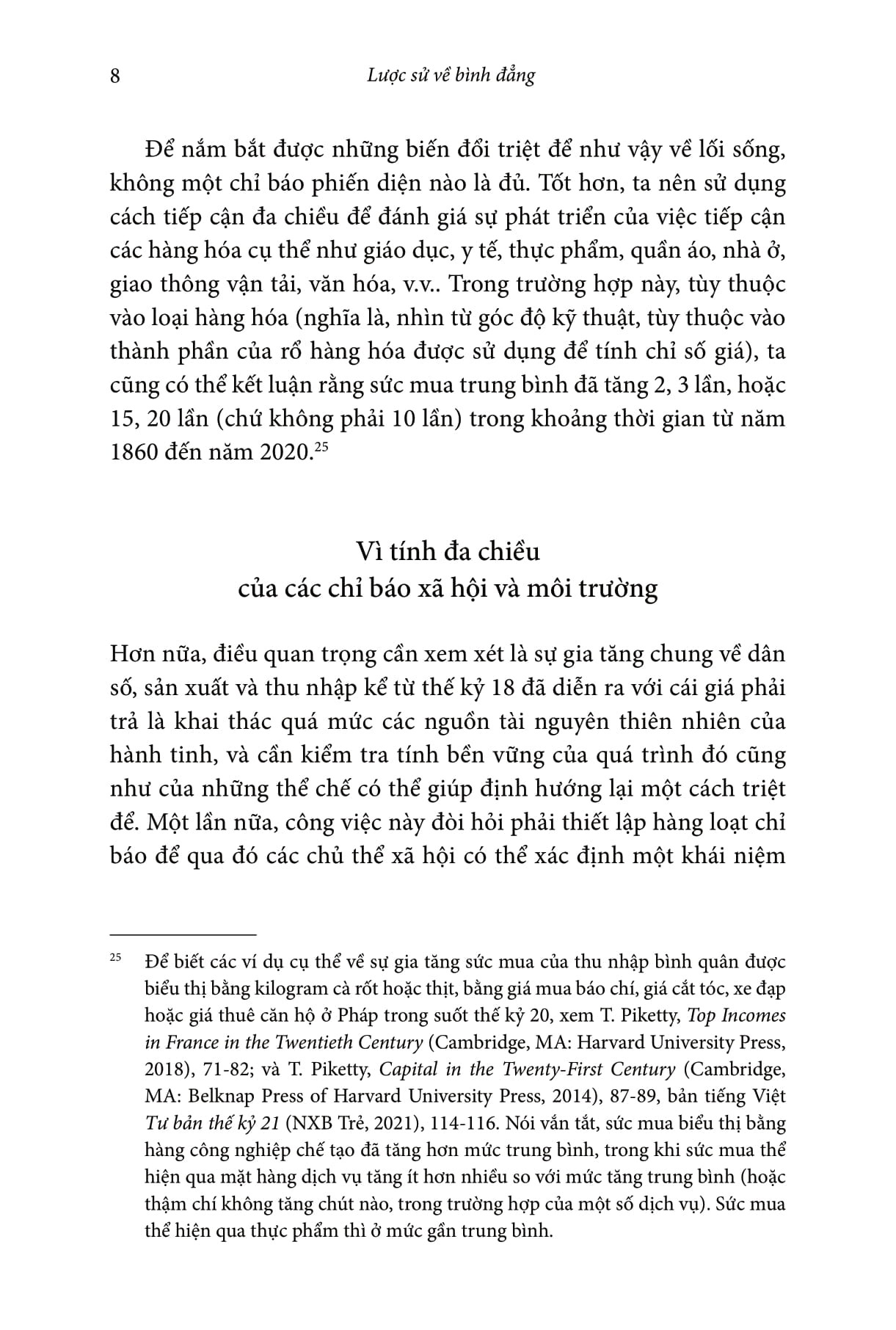 Combo 2 Quyển ( Lược Sử Về Bình Đẳng + Tư Bản Thế Kỷ 21 ) - Thomas Piketty