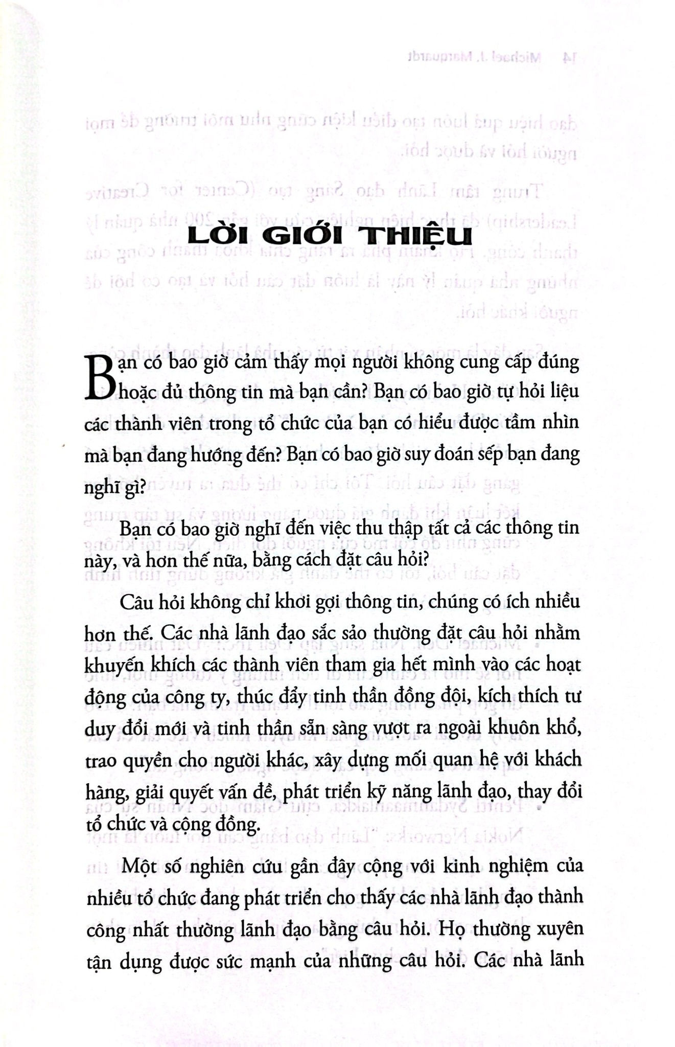 Lãnh Đạo Bằng Câu Hỏi - Leading With Questions - Michael J. Marquardt, Bob Tiede