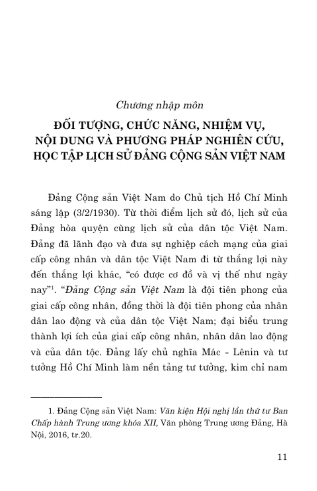 Giáo Trình Lịch Sử Đảng Cộng Sản Việt Nam (Dành Cho Bậc Đại Học Hệ Không Chuyên Lý Luận Chính Trị) - Bộ GD&DT