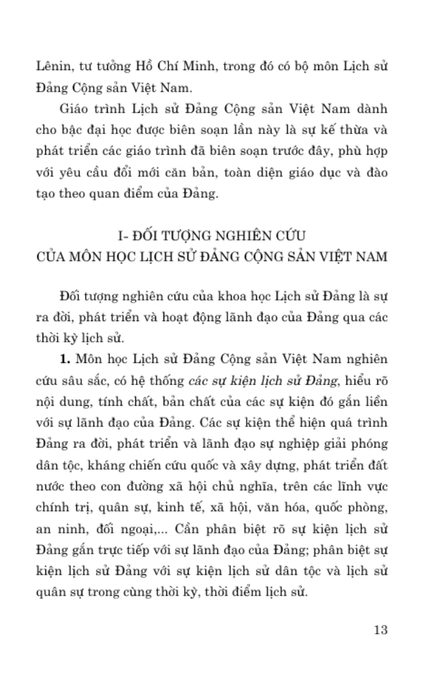 Giáo Trình Lịch Sử Đảng Cộng Sản Việt Nam (Dành Cho Bậc Đại Học Hệ Không Chuyên Lý Luận Chính Trị) - Bộ GD&DT