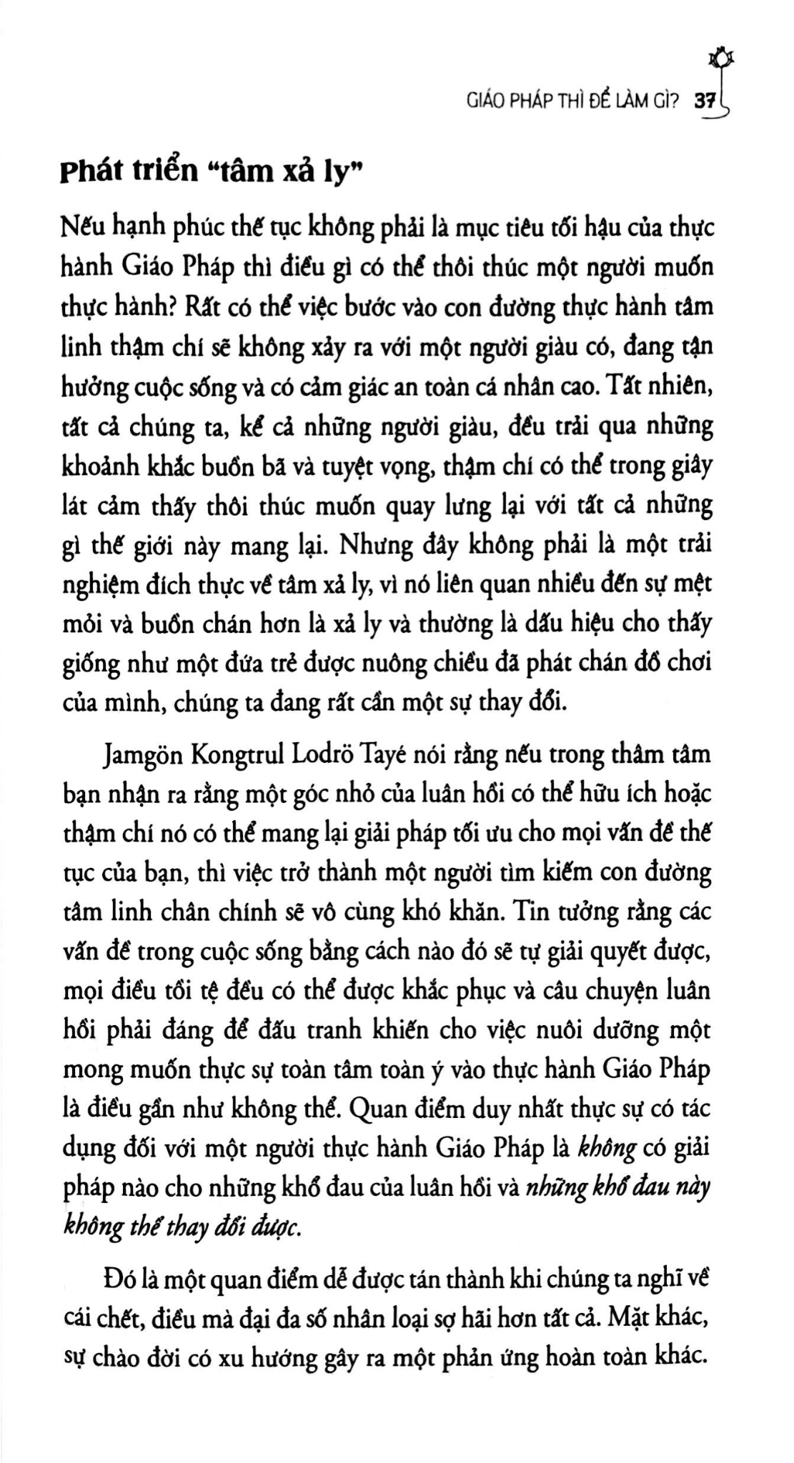 Không Mưu Cầu Hạnh Phúc - Một Hướng Dẫn Cho Thực Hành Pháp Sơ Khởi - Dzongsar Jamyang Khyentse