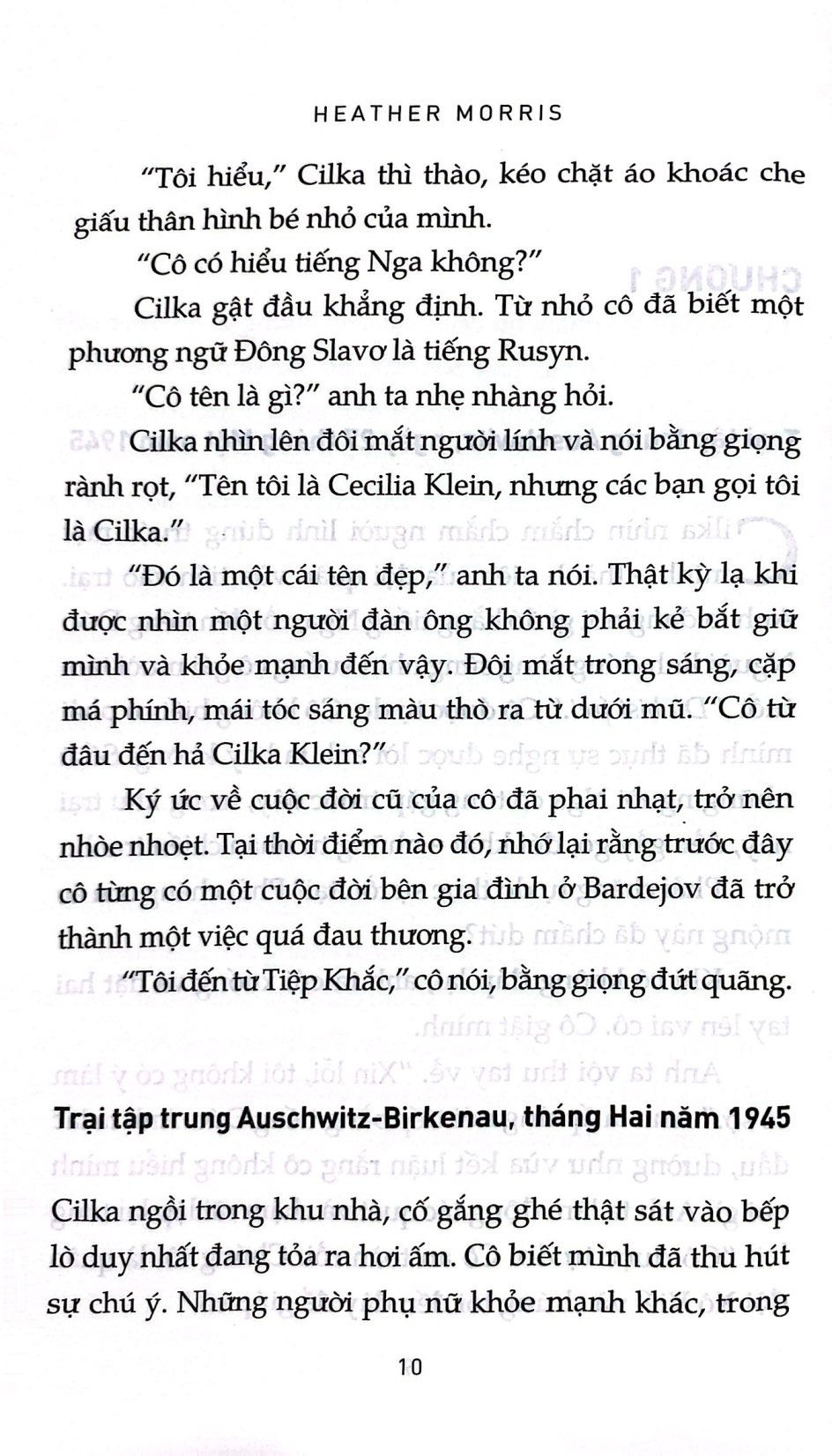 Hành Trình Của Cilka - Phần Tiếp Theo Của Thợ Xăm Ở Auschwitz - 
Heather Morris