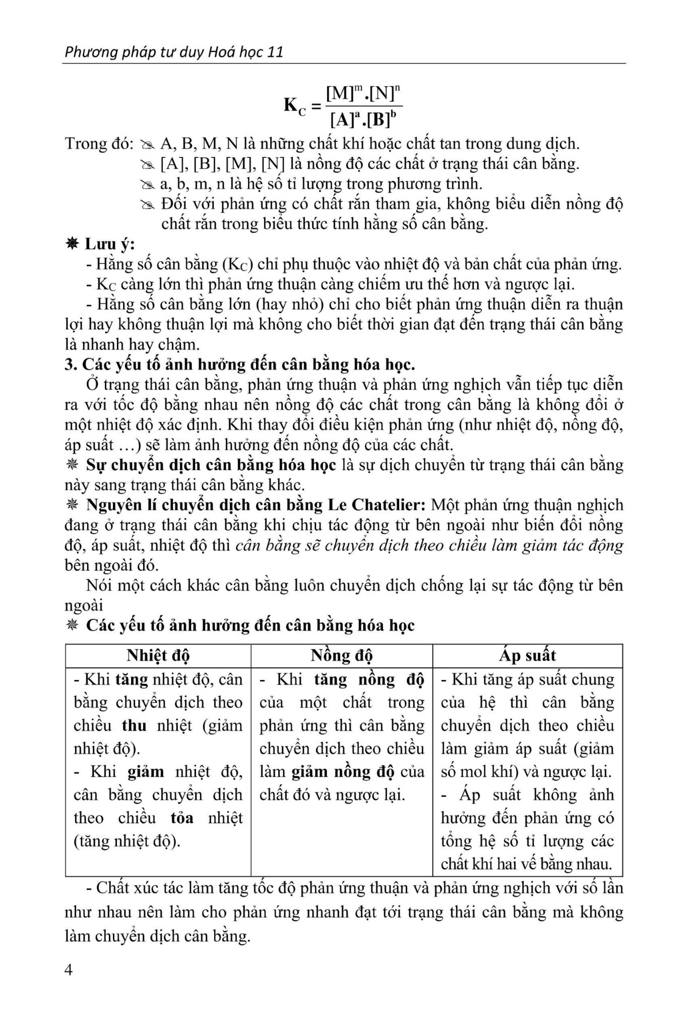 Phương Pháp Tư Duy Hóa Học 11 - Nhiều Tác Giả