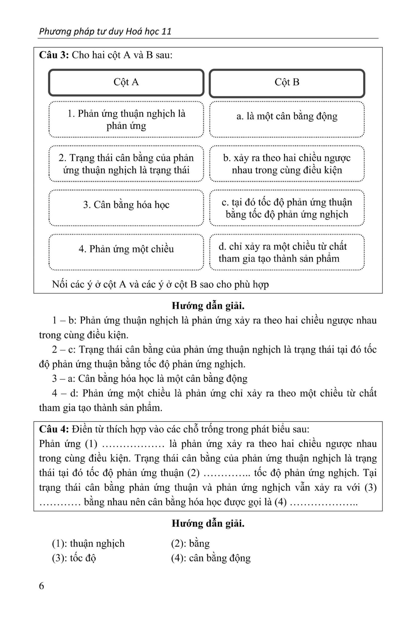 Phương Pháp Tư Duy Hóa Học 11 - Nhiều Tác Giả