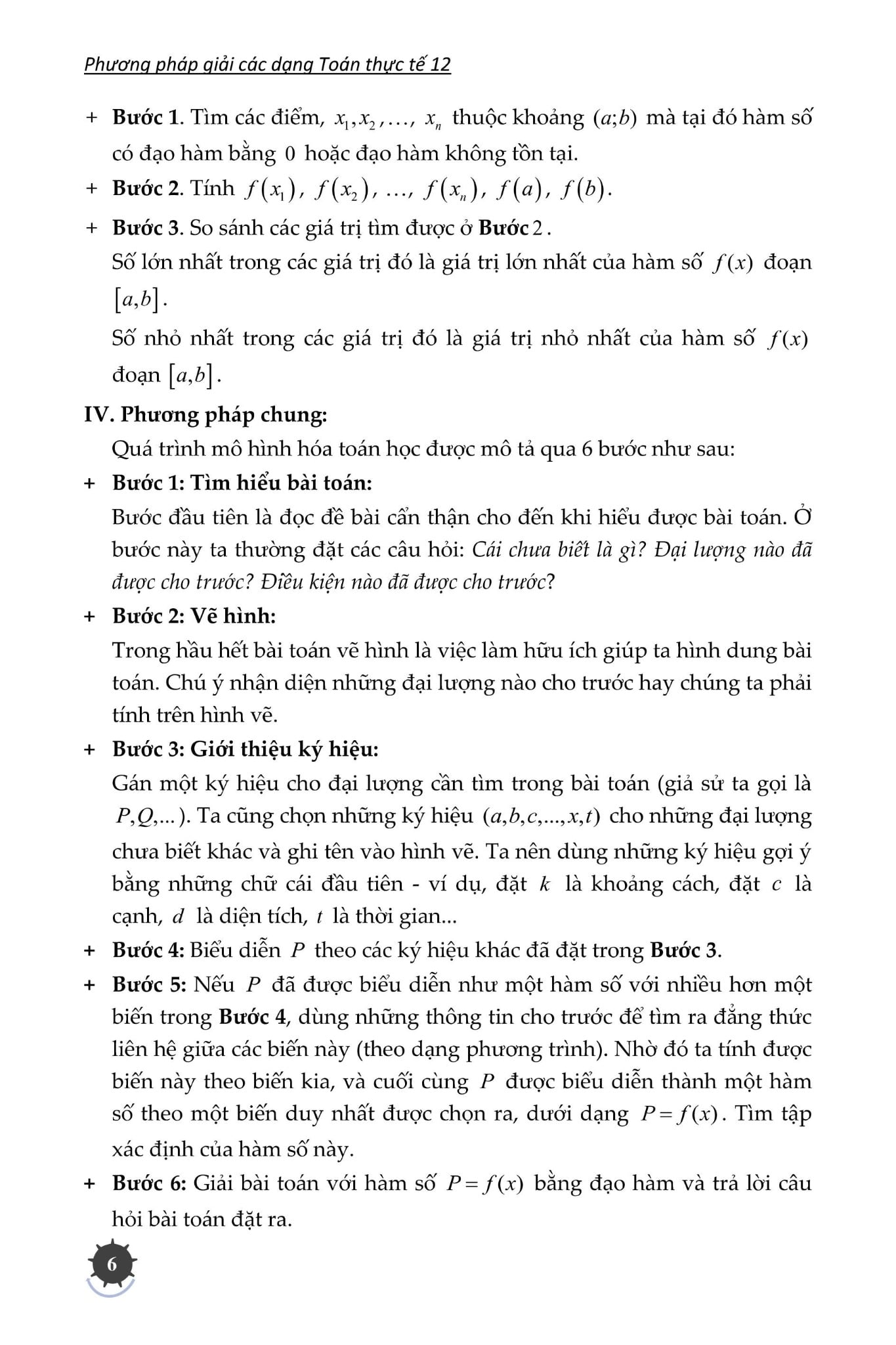 Phương Pháp Giải Các Dạng Toán Thực Tế 12 - Nhiều Tác Giả