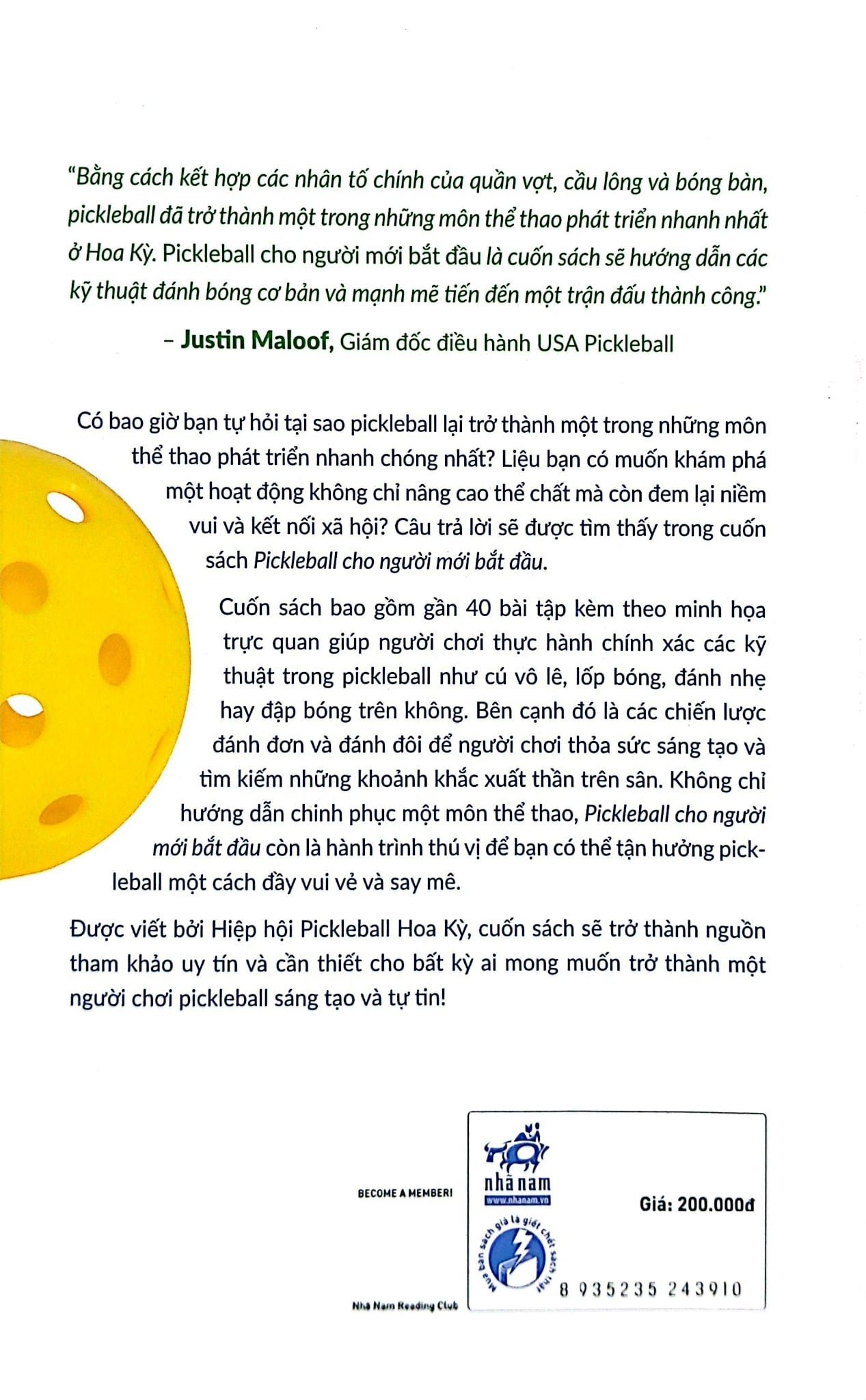 Pickleball Cho Người Mới Bắt Đầu - 
Hiệp Hội Pickleball Hoa Kỳ