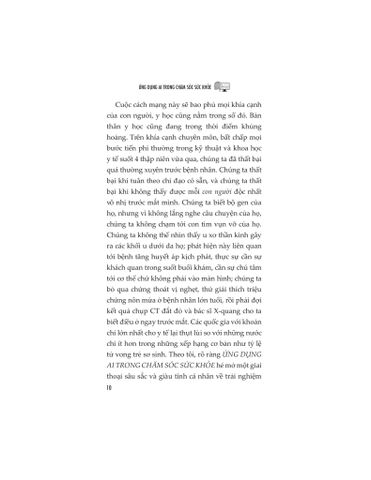  Ứng Dụng Ai Trong Chăm Sóc Sức Khỏe - 
Eric Topol 