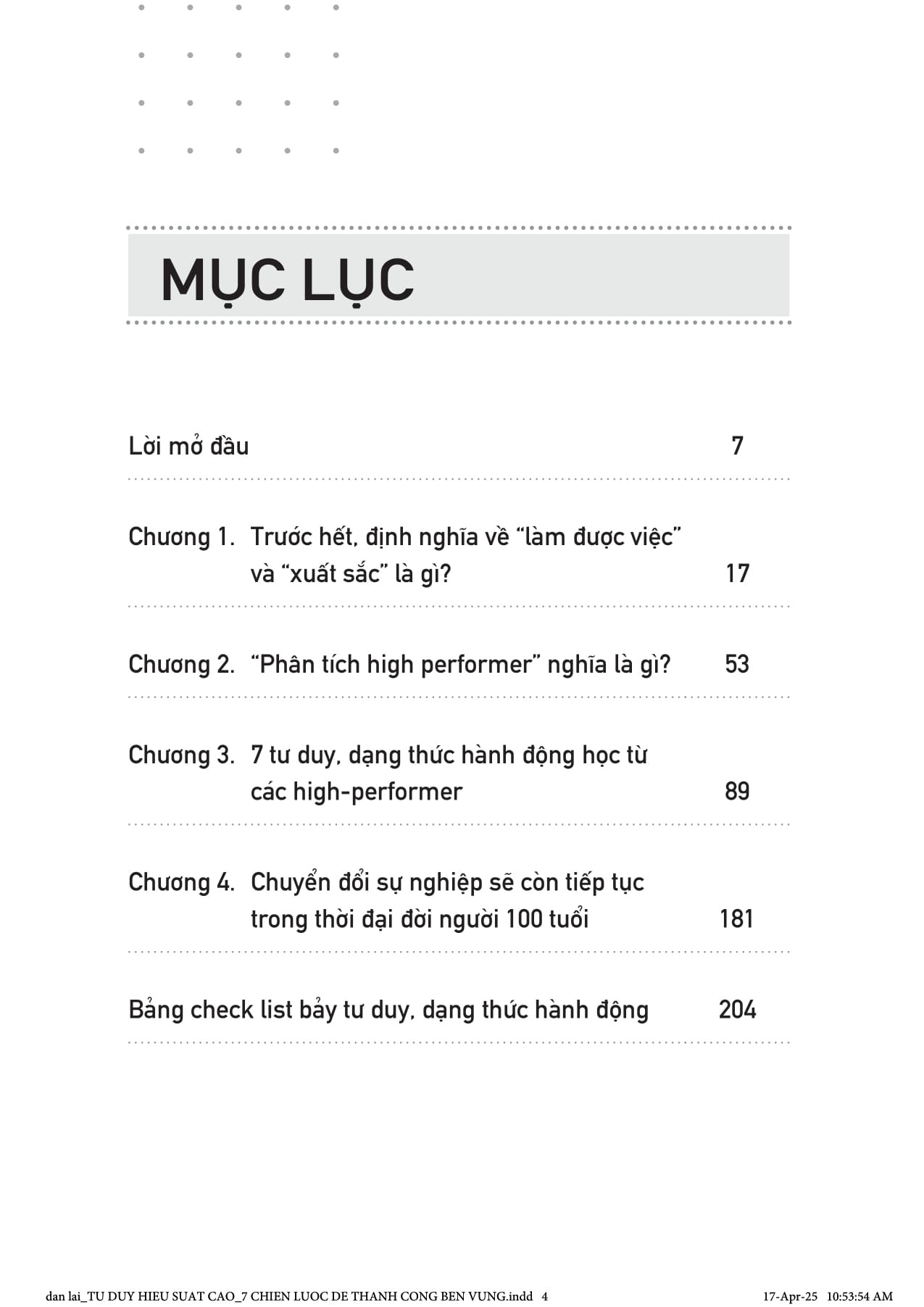 Tư Duy Hiệu Suất Cao – 7 Chiến Lược Để Thành Công Bền Vững - Masumura Takeshi