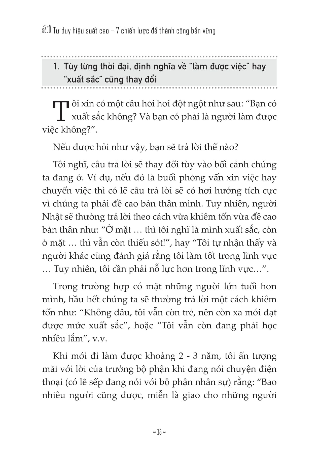 Tư Duy Hiệu Suất Cao – 7 Chiến Lược Để Thành Công Bền Vững - Masumura Takeshi